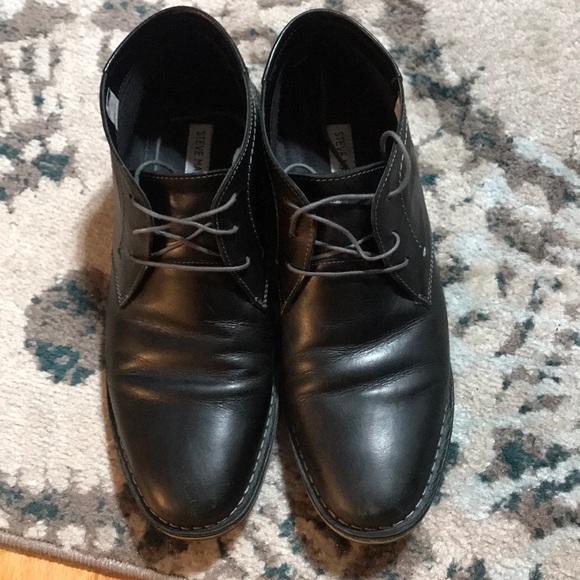 Steve Madden Other - Steve Madden black men’s leather shoes EUC!